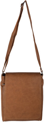 

capreo Women Casual Tan PU Sling Bag
