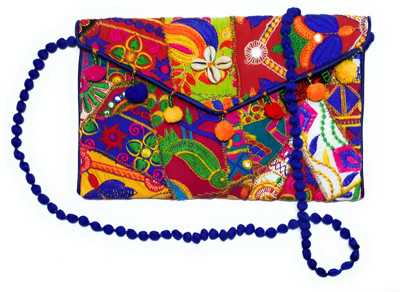 

Unique Fashion Women Evening/Party, Casual, Formal Multicolor Cotton, Silk Sling Bag
