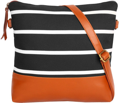 

Ayeshu Women Casual Black PU Sling Bag