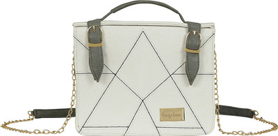 

Bagclan Women Casual White PU Sling Bag