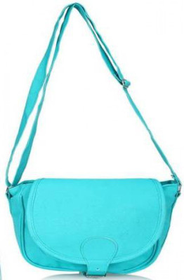

Divu Collections Women Casual Blue PU Sling Bag