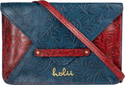 

Holii Women Casual Blue, Red Genuine Leather Sling Bag