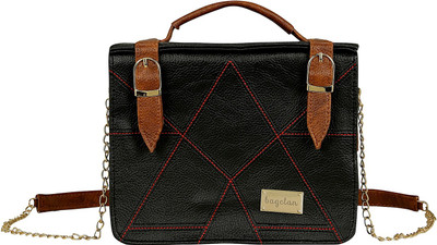 

Bagclan Women Casual Black PU Sling Bag