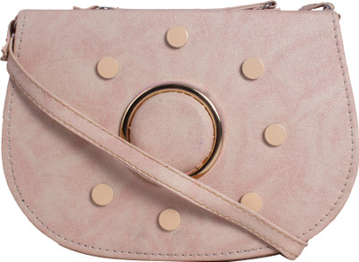 

capreo Women Casual Pink PU Sling Bag