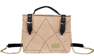 Bagclan Women Casual Beige PU Sling Bag