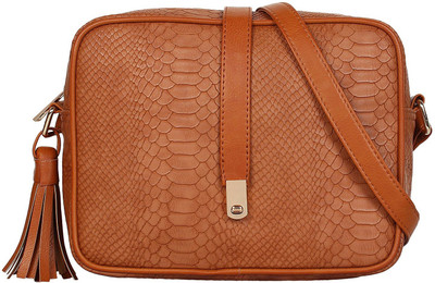 

Beau Design Women Casual Brown PU Sling Bag