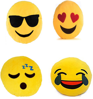 

Marchie's Combo of smiley, gog, love heart, laughing,sleeping Soft Toy Stuffed plus for kid/ Birthday gift for kid 35 cm - 35 cm(Multicolor)