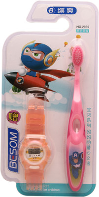 

Cinco Kids Super Bristle Clean With Toy_M Soft Toothbrush