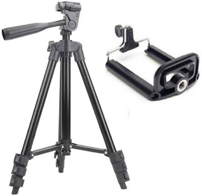 

care 4 3 way adjustable Aluminium tripod Tripod Tripod(Black, Supports Up to 1500 g)