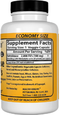 

HEALTHY ORIGINS Healthy Origins, Nattokinase 2,000 FU's,(180 No)