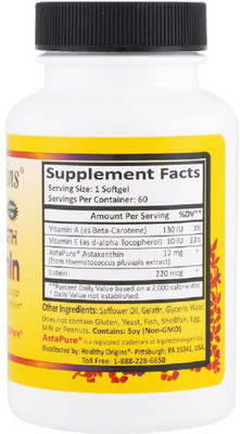 

HEALTHY ORIGINS Healthy Origins, Natural Triple Strength Astaxanthin(60 No)