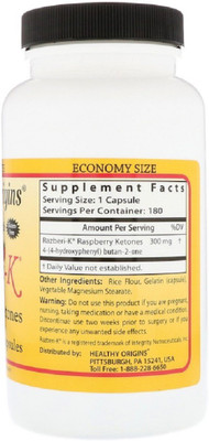 

HEALTHY ORIGINS Healthy Origins, Razberi-K, Raspberry Ketones(180 No)