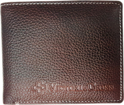 

Victoria Cross Men Brown Genuine Leather Wallet(2 Card Slots)