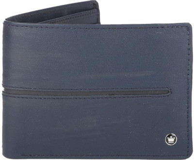 

Louis Philippe Men Blue Genuine Leather Wallet(11 Card Slots), Navy blue