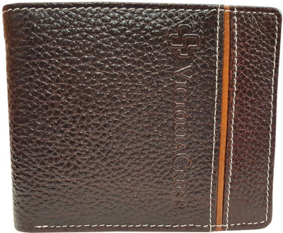 

Victoria Cross Men Brown Genuine Leather Wallet(6 Card Slots)