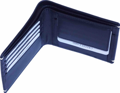 

APF COLLECTION Men Black Genuine Leather Wallet(4 Card Slots)