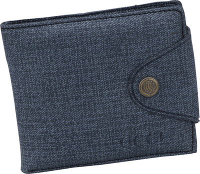 Peacock Mundkar Boys Blue Artificial Leather Wallet(5 Card Slots)