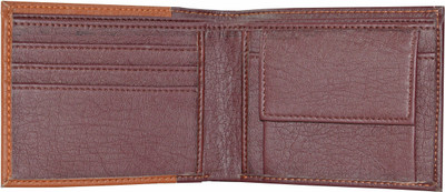 

Accezory Men Tan Artificial Leather Wallet(3 Card Slots), Tan-brown