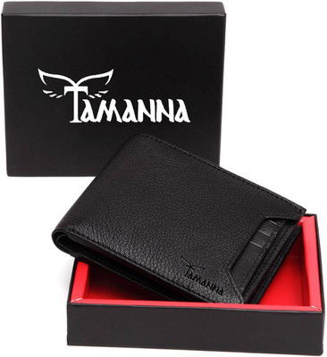 

Tamanna Men Black Genuine Leather Wallet(6 Card Slots)