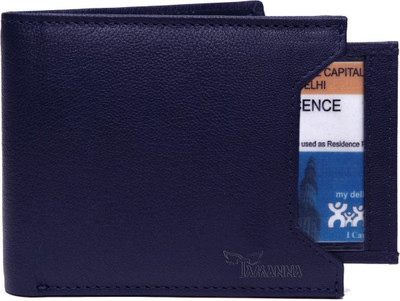 

Tamanna Men Blue Genuine Leather Wallet(6 Card Slots), Bule