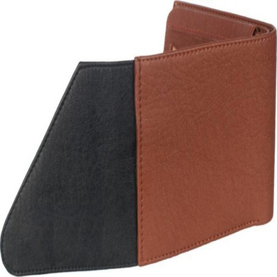 

SP Men Tan Artificial Leather Wallet(5 Card Slots)