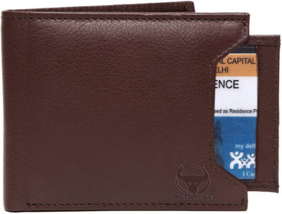 

WalletLee Men Brown Genuine Leather Wallet(6 Card Slots)
