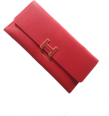 

VEA Girls Red Artificial Leather Wallet(10 Card Slots)