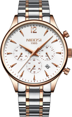

NIBOSI Rose-Gold, Chronograph, 30m Water Resistant Luxury Watch - For Men