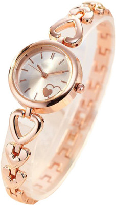 46 Off On Cosmic Rose Gold Hearts Design Fancy Fashionable Designer Bracelet Beautiful Collection Women Ladies Analog Watch For Girls On Flipkart Paisawapas Com