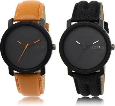 

LOREM FZ 20_21 Men Watches With Unique Look Black Dial Watch - For Men
