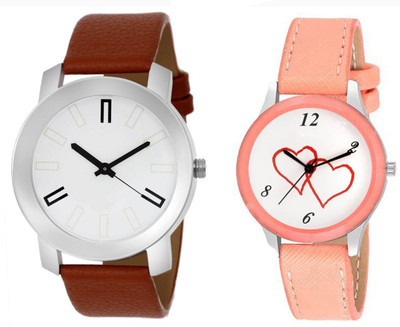 

keepkart stylish multicolor leather strap party wear + formal + casual combo sett of two for boys and girls 030 Watch - For Men & Women
