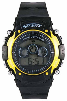 Montres New Stylish yellow 7 Lights Digital Watch - For Boys
