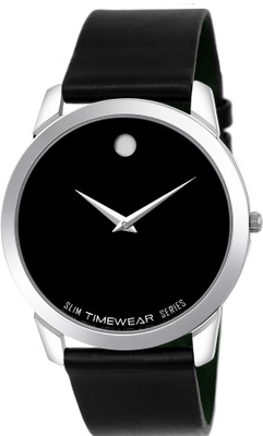 

TIMEWEAR FK-190BDTG TIMEWEAR Formal Black Dial Leather Strap Slim Watch for Men Watch - For Men