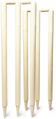 

QUINERGYS ® Terminator Anti-Break Ash Stumps Set, 6 Stumps with 4 Bails(White)