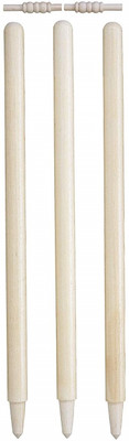 

QUINERGYS ® Professional Grade Cricket Club Match Stumps - Mango Wood(Brown)