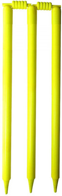 

QUINERGYS ™ Assault Grade Test Duco Wooden Cricket Wicket Stump Set (3 Stumps + 2 Wooden Bails)(Yellow)