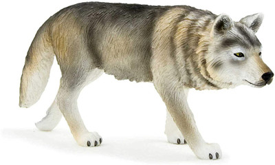 

Sirius Toys Mojo Fun 387026 Timber Wolf Walking - Realistic Forest / Countryside Wildlife Toy Replica(Black)