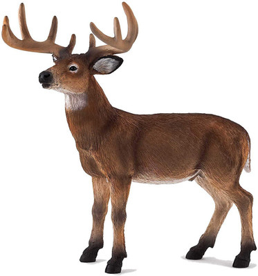 

Sirius Toys Mojo Fun 387038 White Tailed Deer Stag - Realistic Forest / Countryside Wildlife Toy Replica(Black)