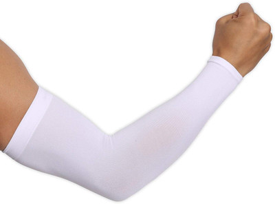 PinKit Nylon Arm Sleeve For Men & Women(Free, Black)