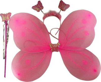 

Funcart LIGHT PINK BUTTERFLY SET (WINGS,HEAD BAND AND WAND)