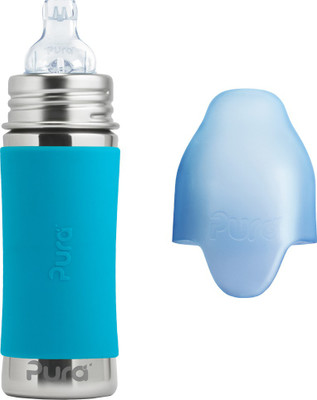 

Pura 11 Oz Stainless Steel Bottle With Sippy Cup - 325 ml(Aqua)