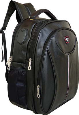 

SM good quality artificial leather laptop backpack 30 L Laptop Backpack(Black)