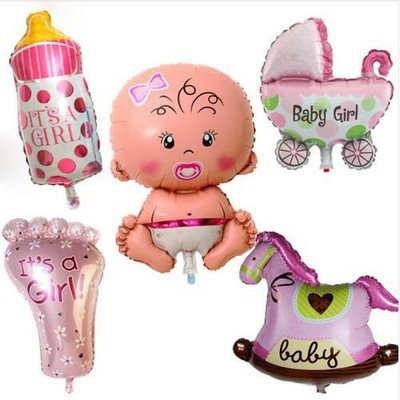 

Atpata Funky Printed Foil-BabyGirlCombo Balloon(Multicolor, Pack of 5)