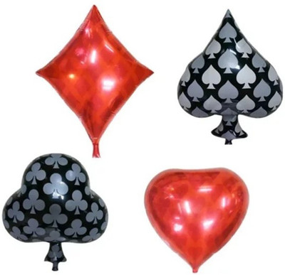 

Atpata Funky Printed Foil-CasinoCombo Balloon(Multicolor, Pack of 4)