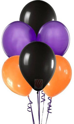 Partyballoonshk Solid Metallic Purple Black Gold Birthday Party