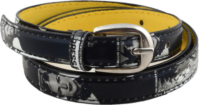 

Shree Fashion Men & Women Casual Black Artificial Leather Belt
