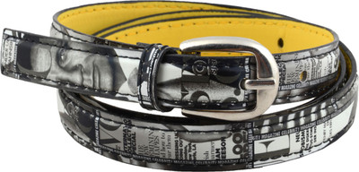 

Shree Fashion Men & Women Casual Black Artificial Leather Belt