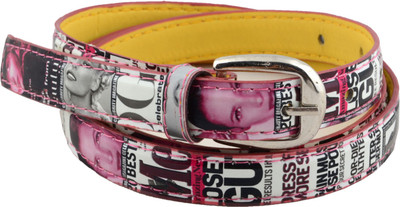 

Shree Fashion Men & Women Casual Pink Artificial Leather Belt