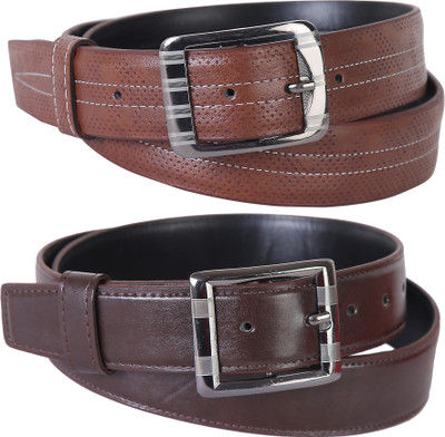 

Martell Men Casual, Formal Brown, Black Artificial Leather Belt