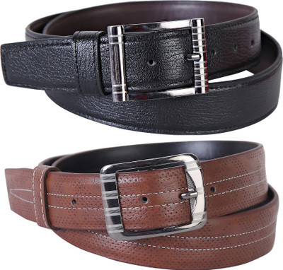 

Martell Men Casual, Formal Brown Artificial Leather Belt, Black